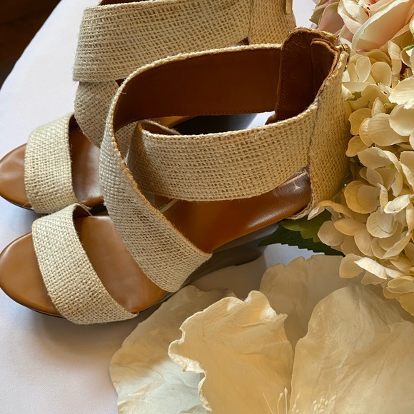 💎STUNNING💎Diane Von Furstenberg~HOST PICK 3X‼️Luxury Designer Opal Wedge Heels - Picture 5 of 16